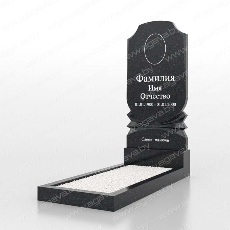 Стандартные надгробный гранитный памятник SV-26 в Минске