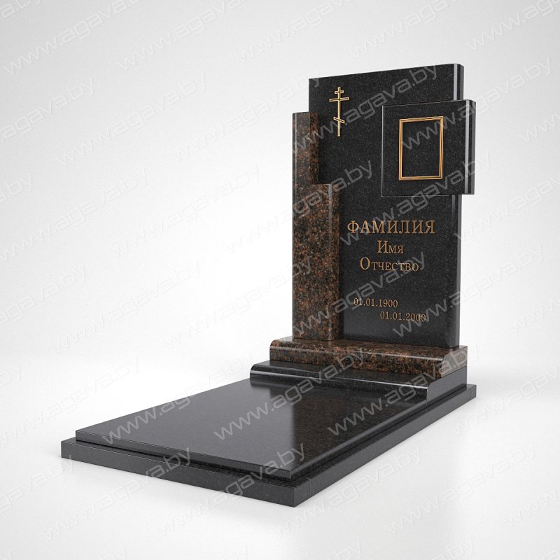 Элитные надгробный мраморный памятник F-09 Baltic на кладбище