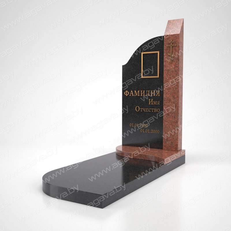 Элитные надгробный гранитный памятник F-11 Red в Минске
