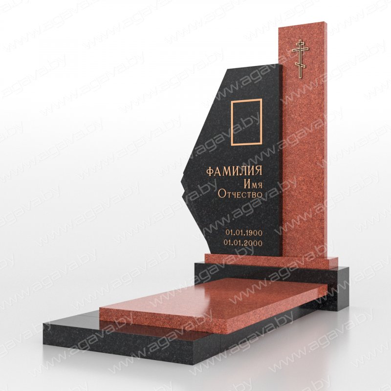 Элитные надгробный мраморный памятник F-06 Red под заказ