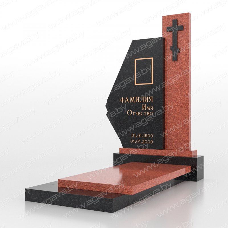 Элитные надгробный гранитный памятник F-06-1 Red  в Минске