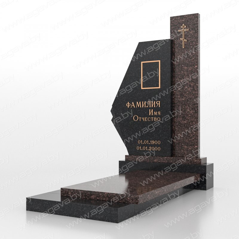 Элитные надгробный мраморный памятник F-06 Baltic на кладбище