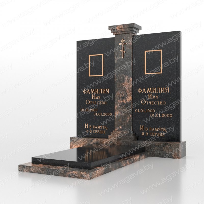 Элитные надгробный гранитный памятник D-13 Aurora в Минске