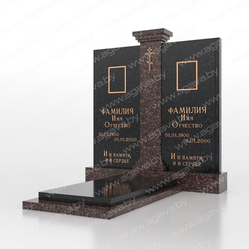 Элитные надгробный мраморный памятник D-13 Baltic на кладбище