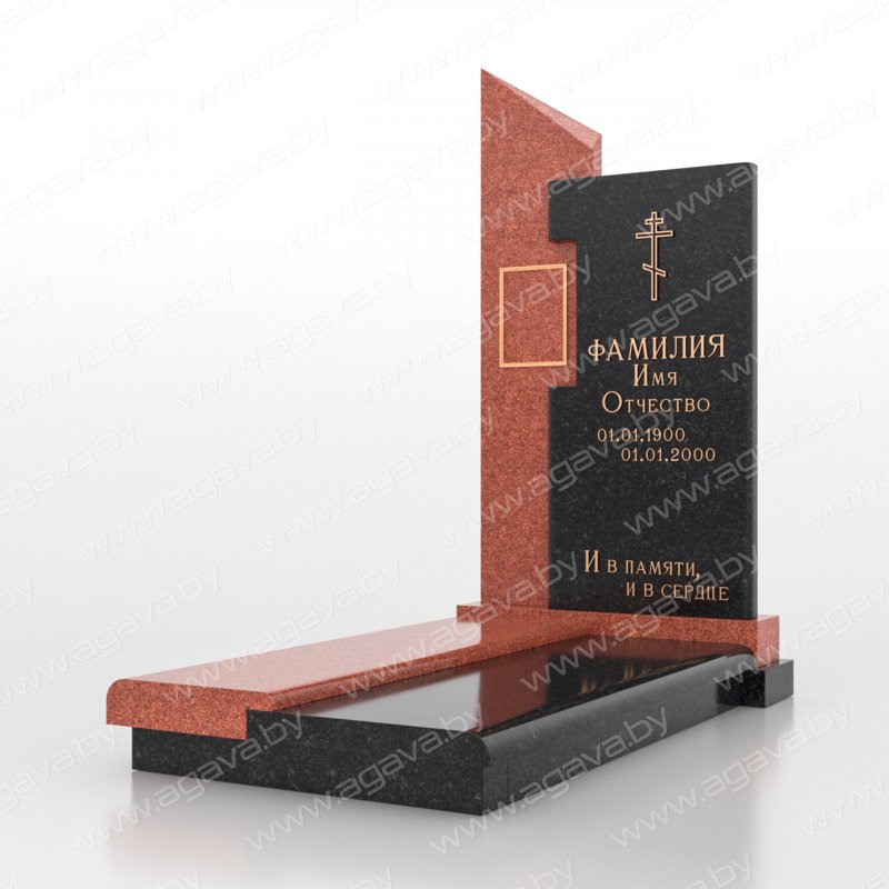 Элитные надгробный гранитный памятник F-07 Red на могилу
