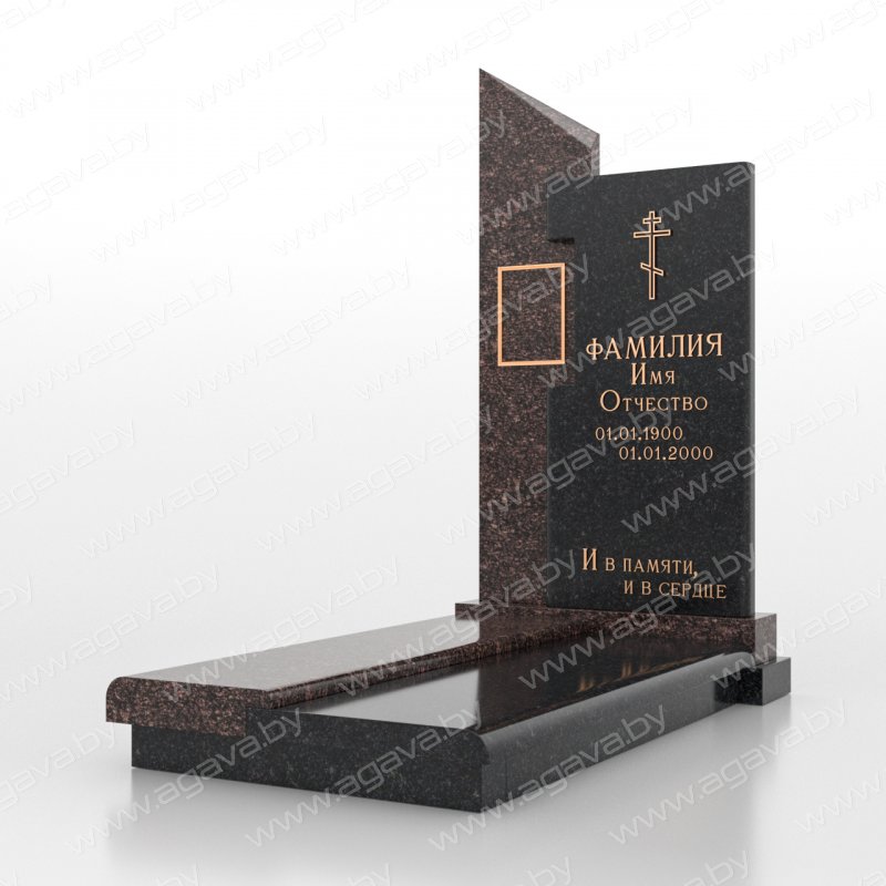 Элитные надгробный мраморный памятник F-07 Baltic на кладбище