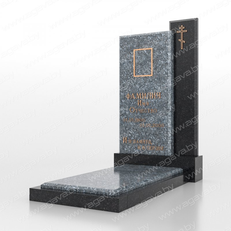 Элитные надгробный мраморный памятник F-14 Blue под заказ