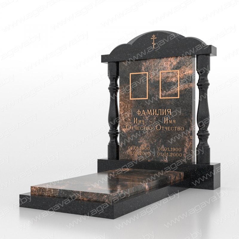 Элитные надгробный мраморный памятник D-17 Aurora на кладбище