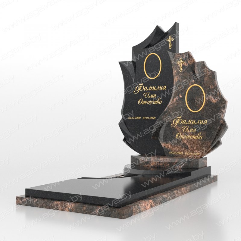 Элитные надгробный гранитный памятник D-18 Aurora в Минске