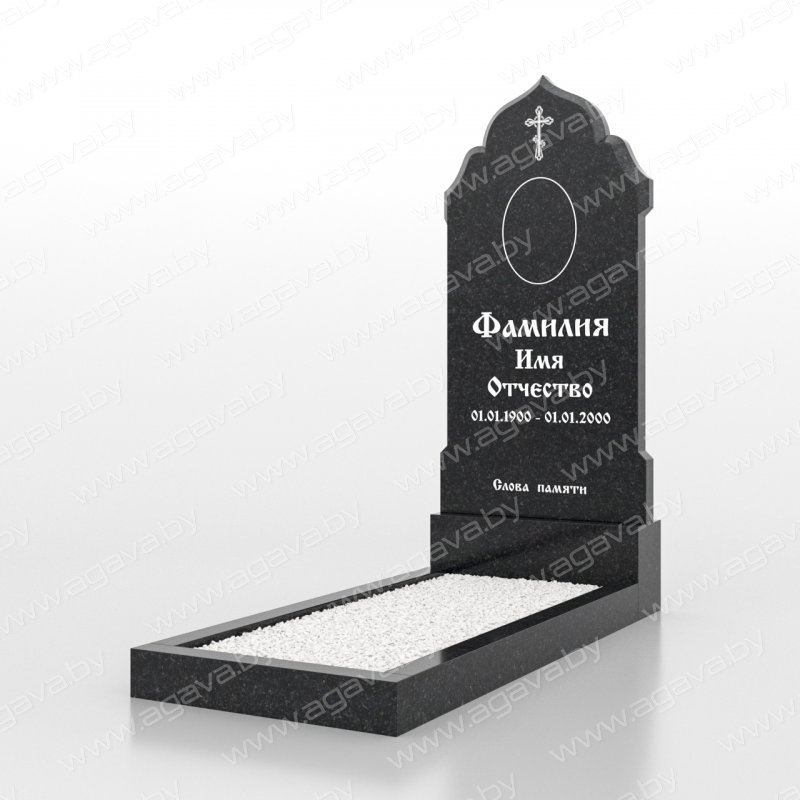 Стандартные надгробный гранитный памятник SV-46 на могилу