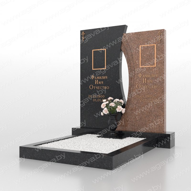 Элитные надгробный гранитный памятник D-12 Tok на могилу