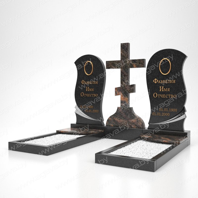 Эксклюзивные двойные памятники на могилу