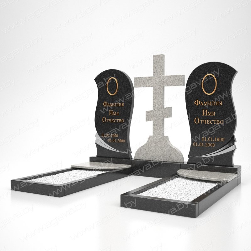 Эксклюзивные двойные памятники на могилу