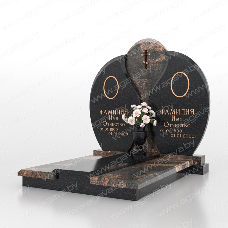 Эксклюзивные двойные памятники на могилу
