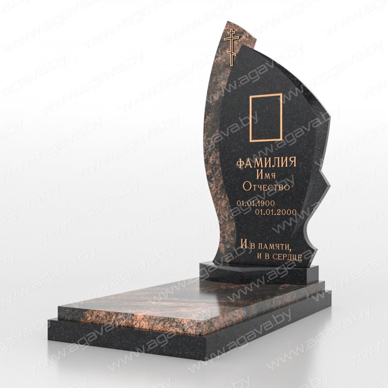 Элитные надгробный гранитный памятник F-25 Aurora на могилу