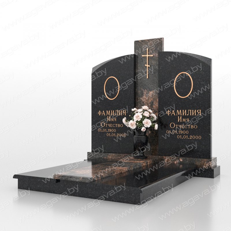 Элитные надгробный гранитный памятник D-24 Aurora в Минске