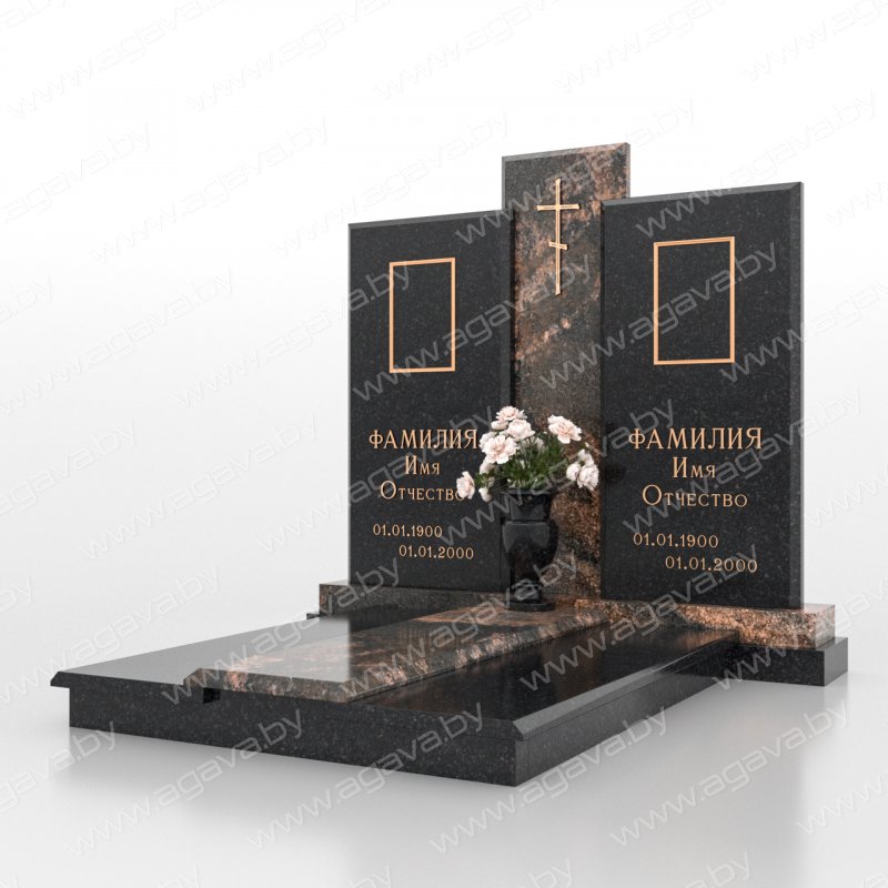 Элитные надгробный мраморный памятник D-25 Aurora на кладбище