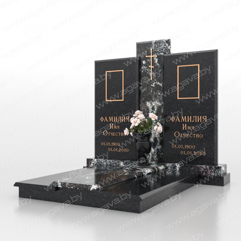 Элитные надгробный гранитный памятник D-25 Amf в Минске