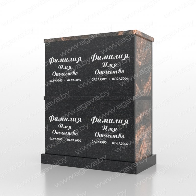 Колумбарии надгробный гранитный памятник KL-04 Aurora в Минске