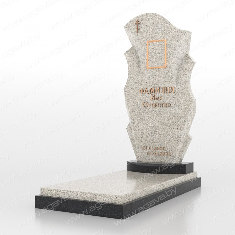 Элитные надгробный гранитный памятник F-27 Grey на могилу