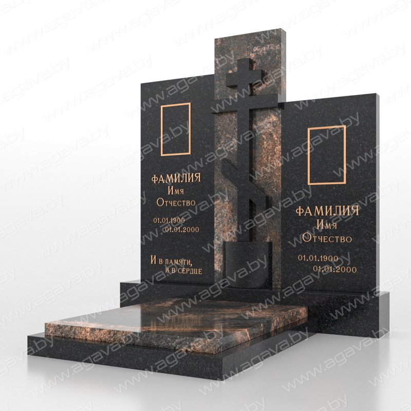 Элитные надгробный гранитный памятник D-27 Aurora в Минске