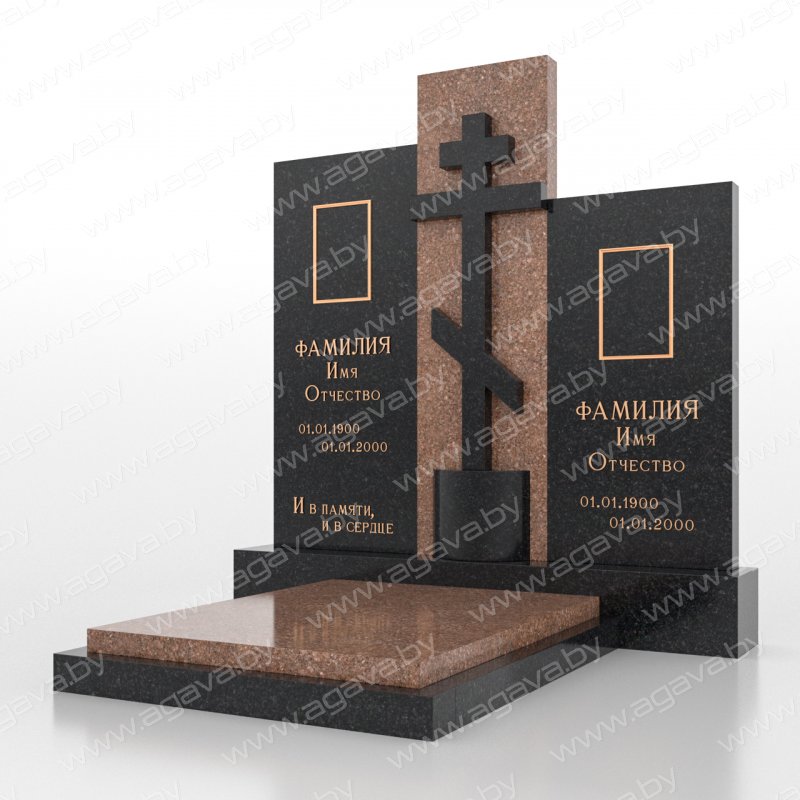 Элитные надгробный мраморный памятник D-27 Tok на кладбище