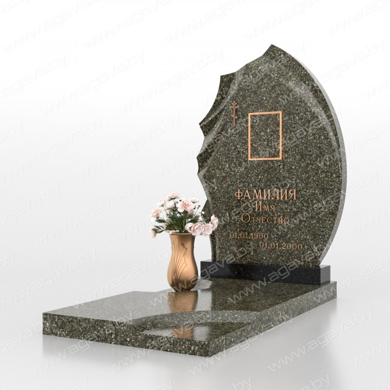 Элитные надгробный мраморный памятник F-19 Green под заказ