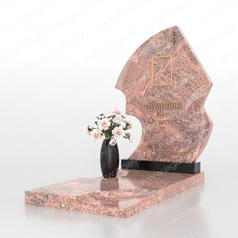 Элитные надгробный гранитный памятник F-21 Multicolor на могилу