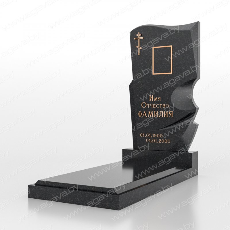 Элитные надгробный гранитный памятник F-28 Black в Минске