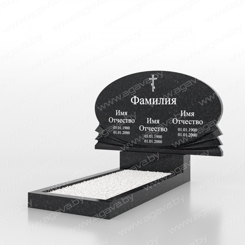 Стандартные надгробный гранитный памятник SG-22 в Минске